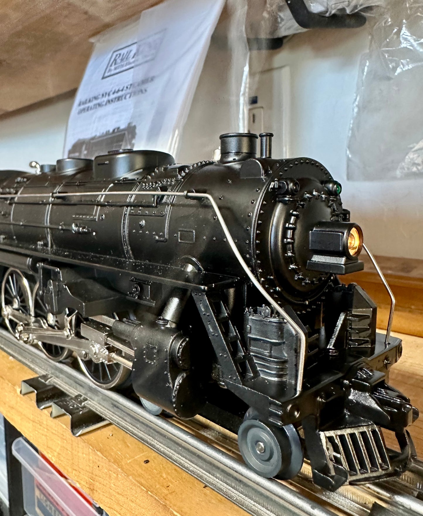 MTH RK 5405 Hudson 4-6-4 Steamer with Tender and PS. Excellent.