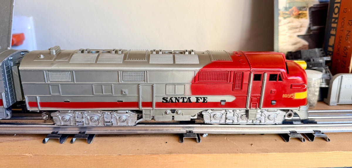 1950's Marx O Gauge Santa Fe Diesel Set w/ Rare Variants