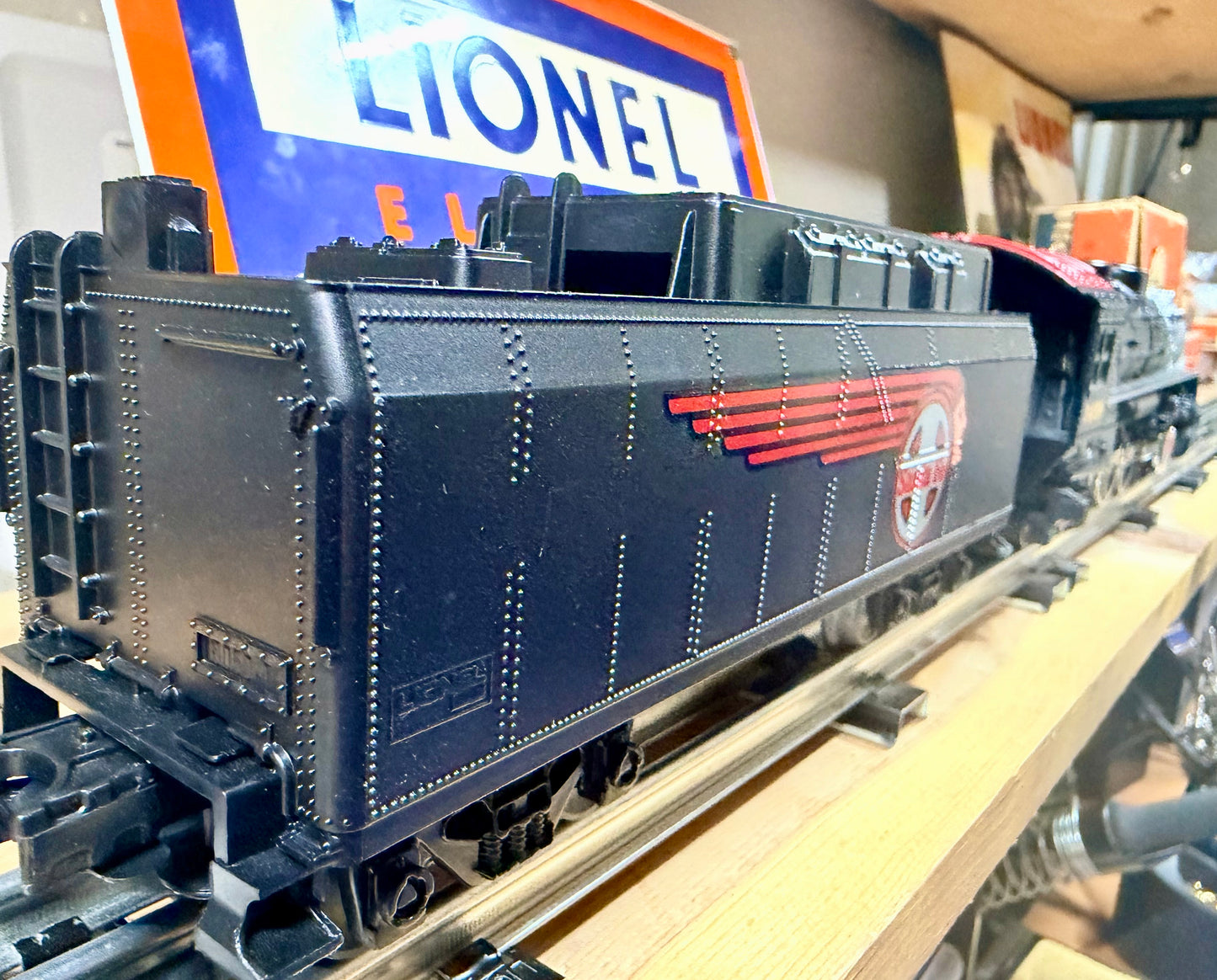 Lionel O Guage Santa Fe Hudson with Air whistle #3458