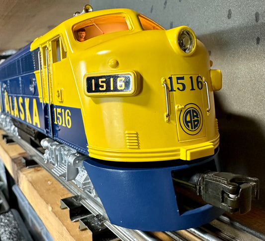 MTH O Scale Premier EMD F-3 AA Diesel Set Alaska #1516 #1518 w/Proto-Sound