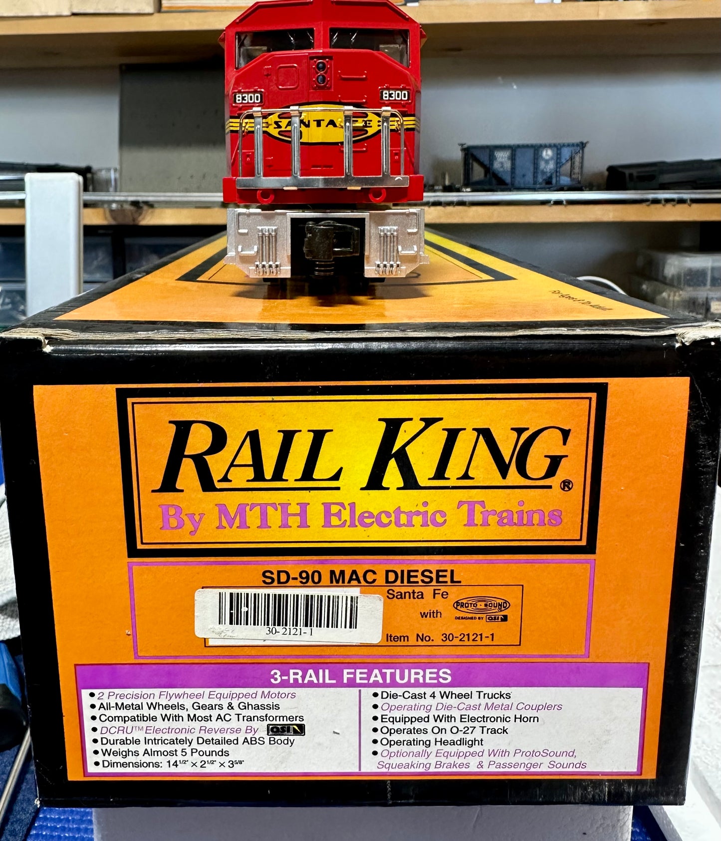 MTH Railking SD-90 Santa Fe MAC Diesel with Protosound