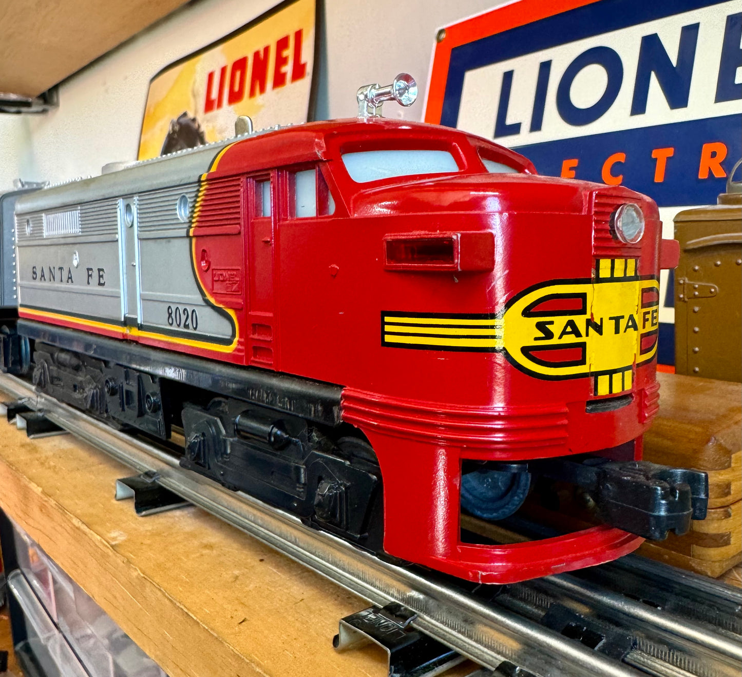 Rare 1972 Lionel Santa Fe Twin Diesel No. 6-1285 Freight Set with Original Box