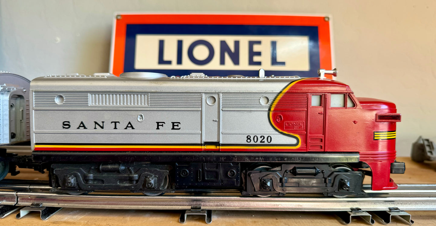 Rare 1972 Lionel Santa Fe Twin Diesel No. 6-1285 Freight Set with Original Box
