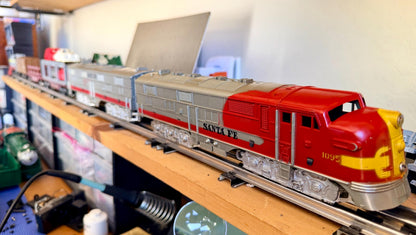 1950's Marx O Gauge Santa Fe Diesel Set w/ Rare Variants