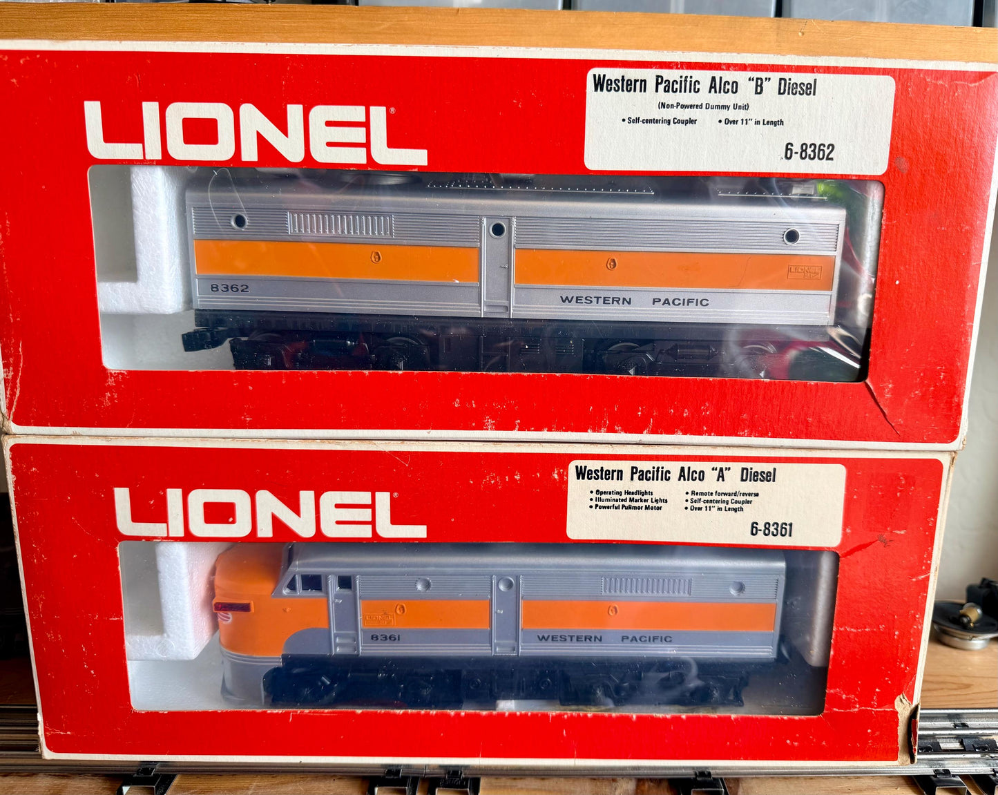 Lionel Western Pacific Alco AB set 6-8361, 8362